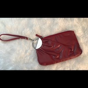 Red Clutch Wristlet
